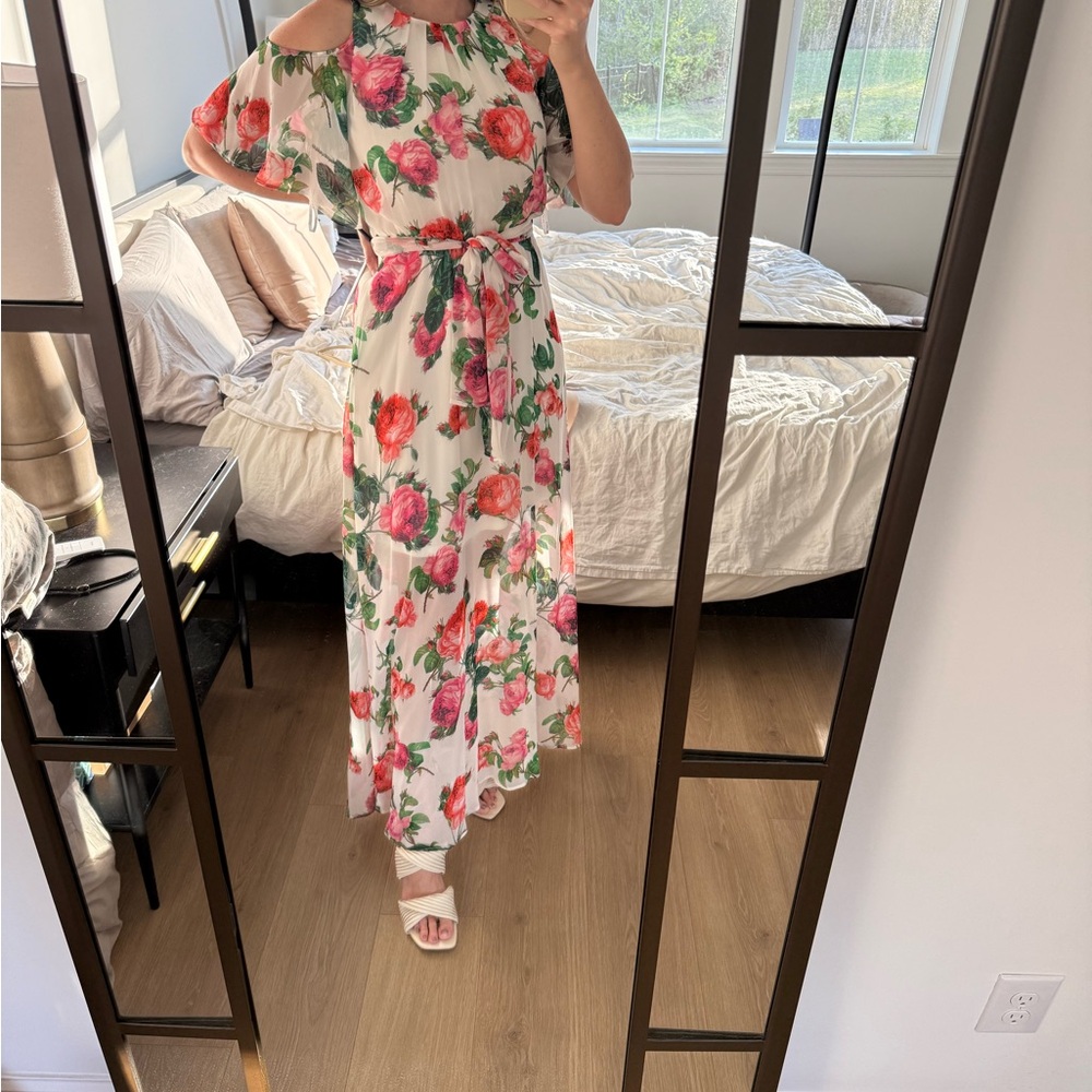 NWT Floral Off-Shoulder Maxi Dress